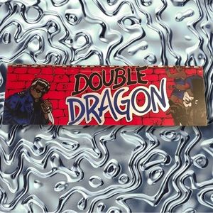Double Dragon Arcade Video Game Plexi Marquee Sign Header Art Decor